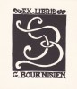  Ex-libris.. Germaine Bournisien (propriétaire) ; André Herry (artiste), Ex-libris.