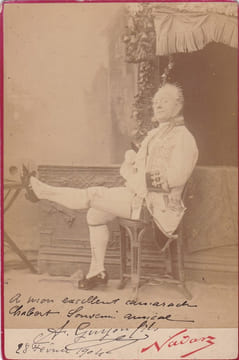 Photo dédicacée. . Alexandre Guyon dit Guyon fils (1854-1923), comédien,