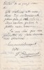Lettre autographe signée à Constant Coquelin. Félix Huguenet (1858-1926), acteur.