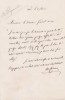 Lettre autographe signée. Adolphe Crémieux (1796-1880), avocat, homme politique.