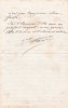 Lettre autographe signée. Théophile-Armand Ferré (1847-1929), général, professeur à l'école de guerre et à Saint-Cyr, président du souvenir français.