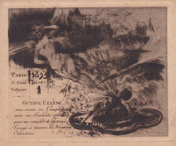 Carte de voeux pour 1893