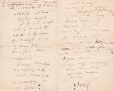 Lettre autographe signée à Elie Faure
