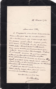 Lettre autographe signée à Elie Faure