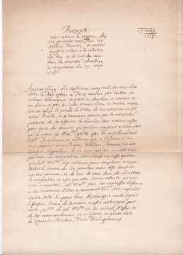 [revenus des abbayes, XVIIe], Brevet pour retenir le revenu des six premiers mois de tous les abbaies, prieurés, et autres bénéfices estans à la ...