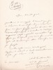 Lettre autographe signée. Léon de Jouvenel, baron (1811-1886), député de la Corrèze de 1846 à 1848.