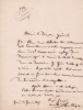 Lettre autographe signée. Eugène Janvier (1800-1852), homme politique, député du Tarn-et-Garonne.