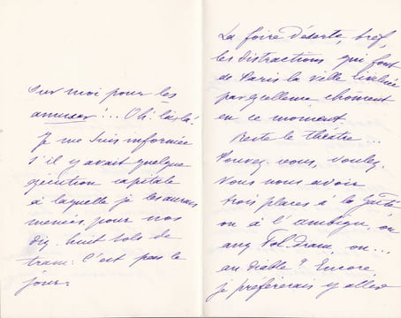 Lettre autographe signée à Catulle Mendès. Charlotte Raynard (XIXe), actrice des boulevards.
