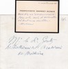 Carte autographe. Robert Debré (1882-1978), médecin, fondateur de la pédiatrie moderne.
