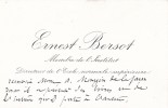 Carte autographe à Arthur Mangin. Ernest Bersot (1816-1880), philosophe.