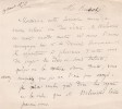 Manuscrit autographe. Ernest Bersot (1816-1880), philosophe.