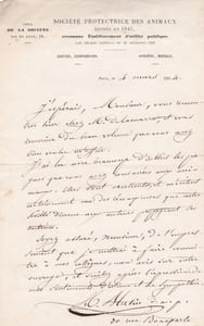 Lettre autographe signée à Arthur Mangin