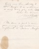 Lettre autographe signée à Arthur Mangin. Maurice Block (1816-1901), statisticien & économiste.