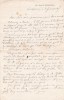 Lettre autographe signée à Arthur Mangin. Maurice Block (1816-1901), statisticien & économiste.