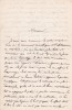 Lettre autographe signée à Arthur Mangin. Alexis Boillot (1813-18..), mathématicien & chroniqueur scientifique.