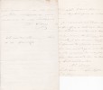 Lettre autographe signée à Arthur Mangin. Mme Bl Carey (XIXe), écrivain ayant publié une édition annotée de Mme d'Aulnoy.