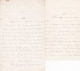 Lettre autographe signée à Arthur Mangin. Mme Bl Carey (XIXe), écrivain ayant publié une édition annotée de Mme d'Aulnoy.
