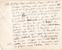 Manuscrit autographe. Godefroy Cavaignac (1801-1845), important opposant à la Monarchie de Juillet, journaliste républicain.