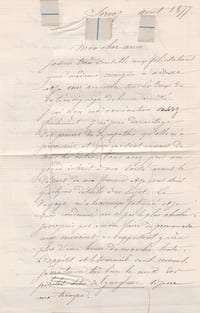 Lettre autographe signée à Arthur Mangin