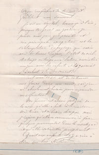 Lettre autographe signée à Arthur Mangin