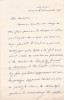 Lettre autographe signée à Arthur Mangin. Adolphe Cohn (1851-1930), linguiste franco-américain, professeur à Harvard & Columbia.