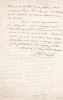 Lettre autographe signée à Arthur Mangin. Paul Coq (1806-1880), avocat, journaliste, économiste.