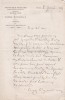 Lettre autographe signée à Arthur Mangin. Eugène Courbet (XIXe), bibliophile, homme de lettres, receveur municipal.