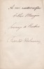 Lettre autographe signée à Arthur Mangin. Ferdinand-Hippolyte Delaunay (1838-1890), philosophe & historien.