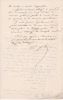 Lettre autographe signée à Arthur Mangin. Blaise Félix (1824 ou 1825-1874), journaliste, rédacteur en chef de l'Univers illustré.
