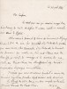 Lettre autographe signée à Arthur Mangin. Jean-Edouard Horn [Ignace Einhorn] (1825-1875), économiste d'origine hongroise, rabbin, député à la Diète.