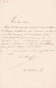 Lettre autographe signée à Arthur Mangin. Albert Kaempfen (1826-1907), journaliste, directeur des musées nationaux.