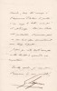 Lettre autographe signée à Arthur Mangin. Gustave Lagneau (1827-1896), médecin, anthropologue.