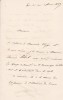 Lettre autographe signée à Arthur Mangin. Gustave Lagneau (1827-1896), médecin, anthropologue.