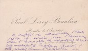 Carte autographe à madame Arthur Mangin. Paul Leroy-Beaulieu (1843-1916), économiste.
