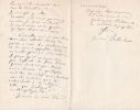 Lettre autographe signée à Arthur Mangin. André-Saturnin Morin (1807-1888), écrivain, journaliste, auteur d'études critiques sur les sciences ...