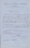 Lettre autographe signée à Arthur Mangin. Félix-Archimède Pouchet (1800-1872), médecin biologiste, adversaire des thèses de Pasteur.