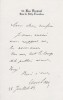 Lettre autographe signée à Arthur Mangin. Léon Say (1826-1896), économiste, homme d'état.