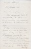 Lettre autographe signée à Arthur Mangin. Léon Say (1826-1896), économiste, homme d'état.