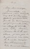 Lettre autographe signée à Arthur Mangin. Louis Simonin (1830-1886), ingénieur, explorateur, géologue, homme politique.