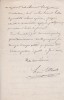 Lettre autographe signée à Arthur Mangin. Louis Ulbach (1822-1889), journaliste, écrivain.