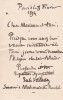 Lettre autographe signée à madame Arthur Mangin. Jules Valadon (1826-1900), peintre.