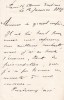 Lettre autographe signée à Arthur Mangin. Georges Wulff (1853 ?-1925), journaliste, homme de lettres, économiste.