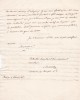 Lettre autographe signée. Pierre-François Camus dit Merville (1781-1853), dramaturge, médecin, comédien.