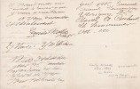 Lettre autographe signée. Emile Acollas (1826-1891), jurisconsulte, cofondateur de la Ligue de la Paix et de la Liberté, ami de Clémenceau.
