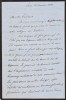 Lettre autographe signée. Edouard Drouyn de Lhuys (1805-1881), diplomate, homme politique, député.