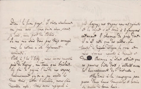 Lettre autographe signée