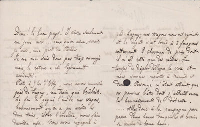 Lettre autographe signée