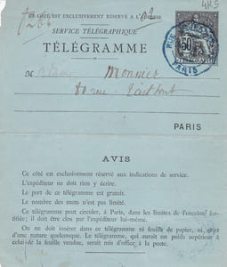 Lettre autographe signée