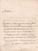 Lettre autographe signée. [Peronne, prieuré de Cappy] Bude (XVIIIe) ?