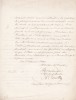 Lettre autographe signée. François-Sophie-Alexandre Barillon (1801-1871), avocat, homme politique, député de l'Oise, préfet.